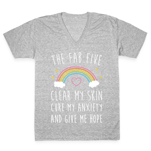 The Fab Five Cure Me V-Neck Tee Shirt