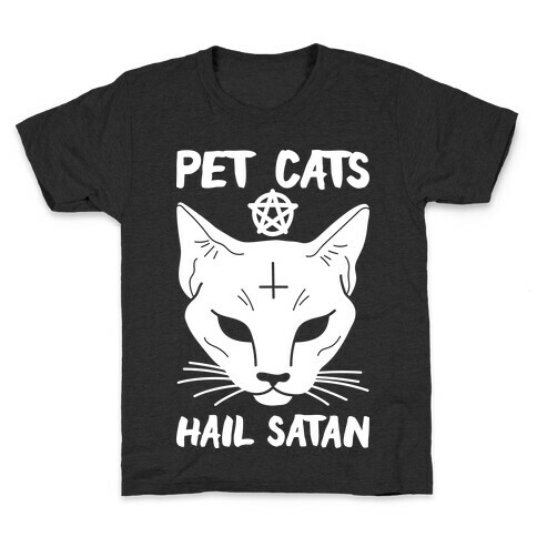 Pet Cats Hail Satan Sphynx Kids T-Shirt