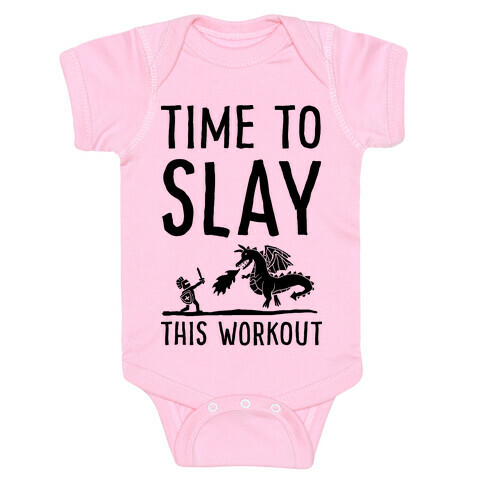 Time To Slay This Workout Baby One-Piece