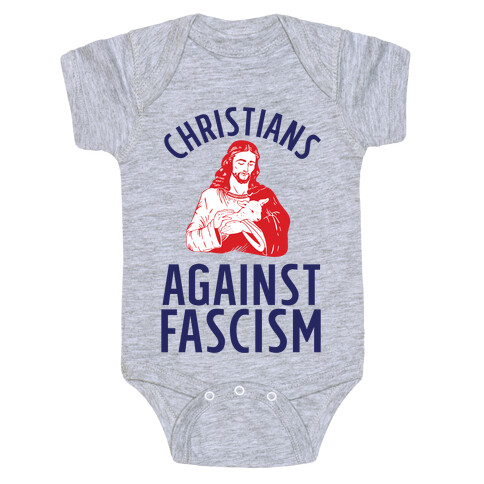 Christians Against Fascism Baby One-Piece