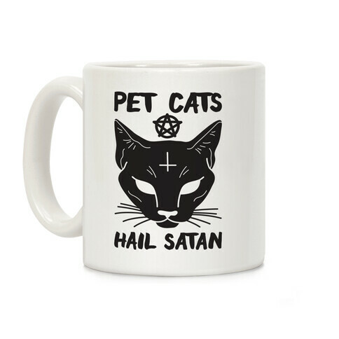 Pet Cats Hail Satan Sphynx Coffee Mug