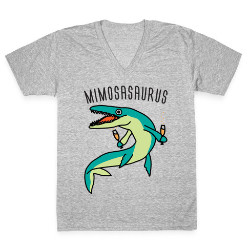 Mimosasaurus V-Neck Tee Shirt