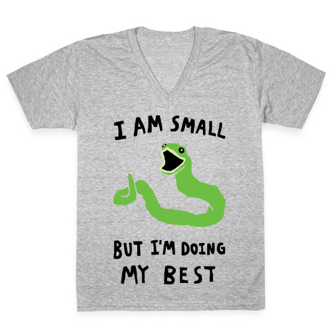 I Am Small But I'm Doing My Best V-Neck Tee Shirt