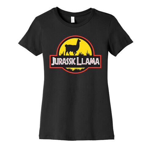 Jurassic Llama Womens T-Shirt