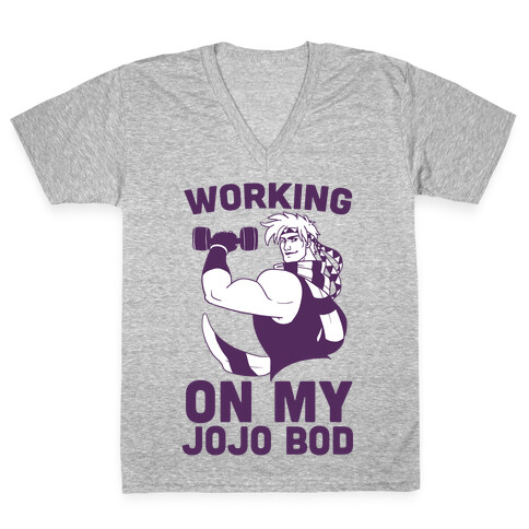 Working On My Jojo Bod V-Neck Tee Shirt