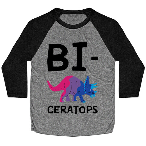 Bi-ceratops Baseball Tee