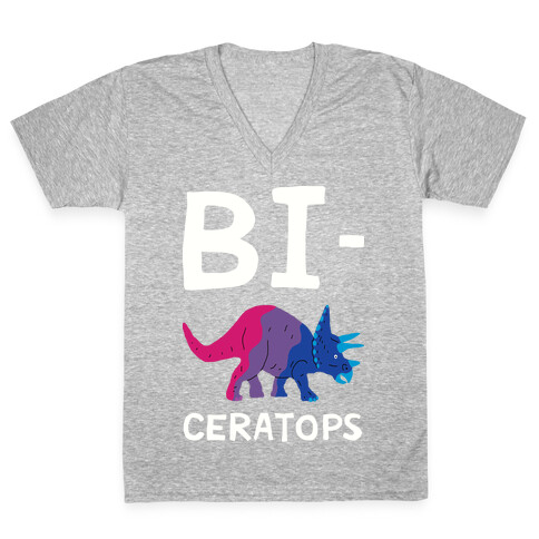 Bi-ceratops V-Neck Tee Shirt