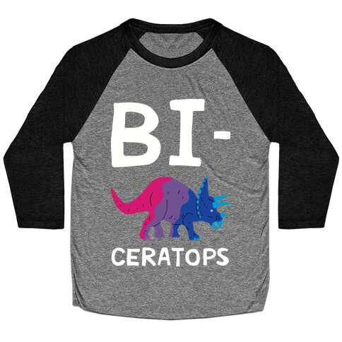 Bi-ceratops Baseball Tee