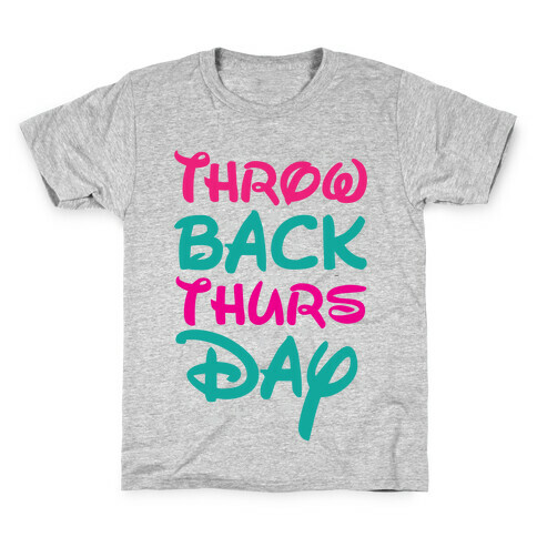 Throwback Thursday Kids T-Shirt
