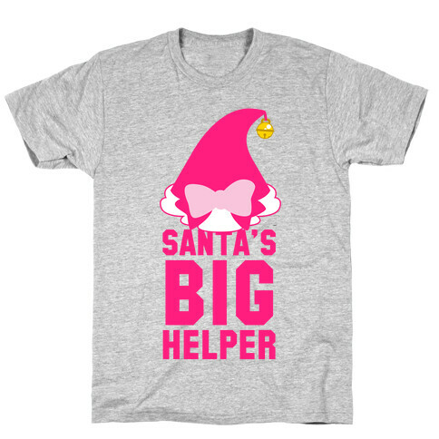 Santa's Big Helper (Pink) T-Shirt