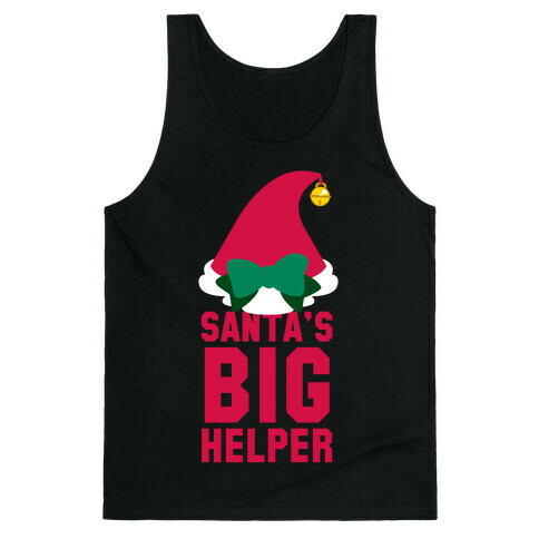 Santa's Big Helper (White Ink) Tank Top
