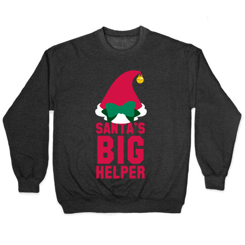 Santa's Big Helper (White Ink) Pullover