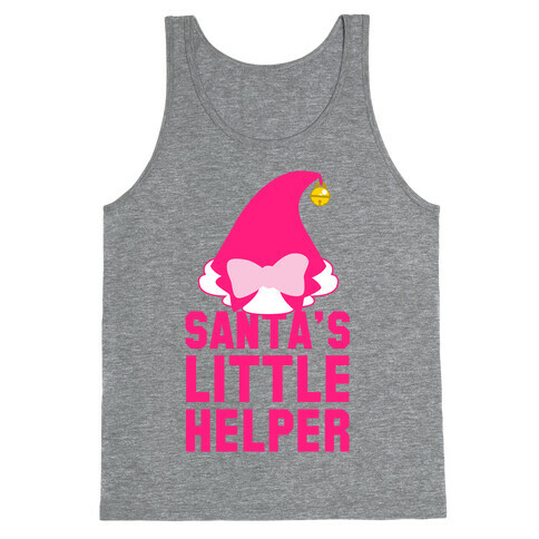Santa's Little Helper (Pink) Tank Top