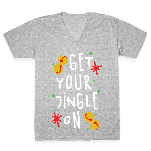 Get Your Jingle On V-Neck Tee Shirt