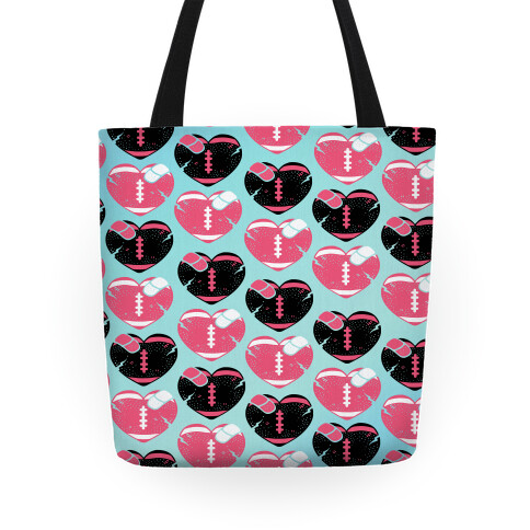 Football Hearts Tote Tote