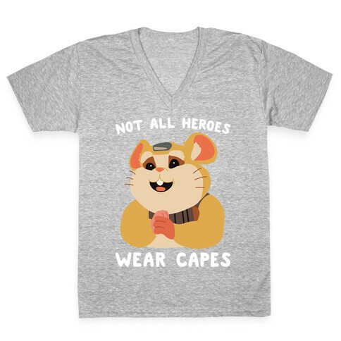 Not All Heroes Wear Capes Hammond V-Neck Tee Shirt