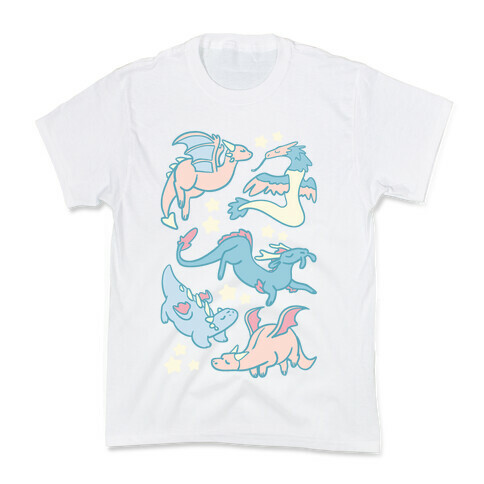 Dreamy Dragon Pattern Kids T-Shirt