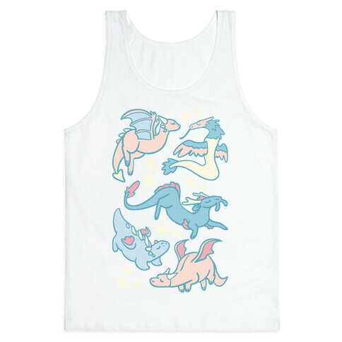 Dreamy Dragon Pattern Tank Top