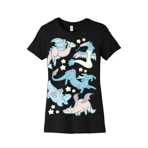 Dreamy Dragon Pattern Womens T-Shirt
