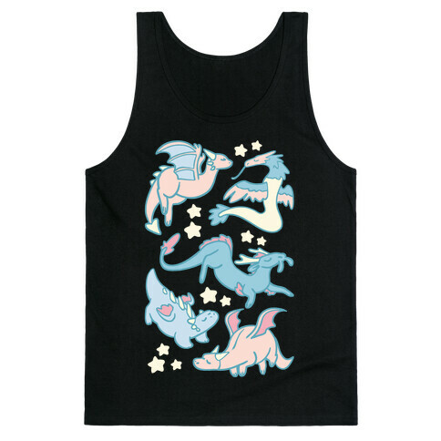 Dreamy Dragon Pattern Tank Top