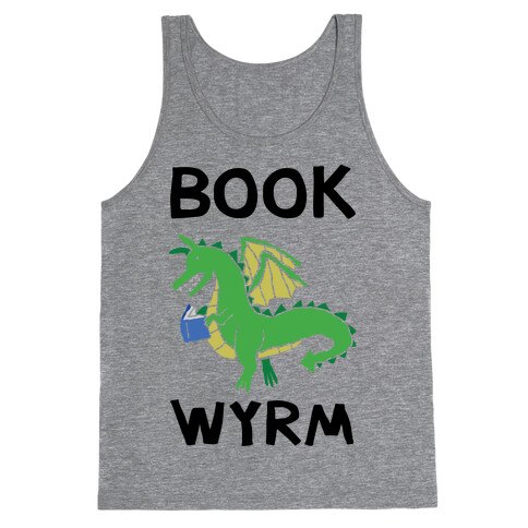 Book Wyrm Dragon Tank Top