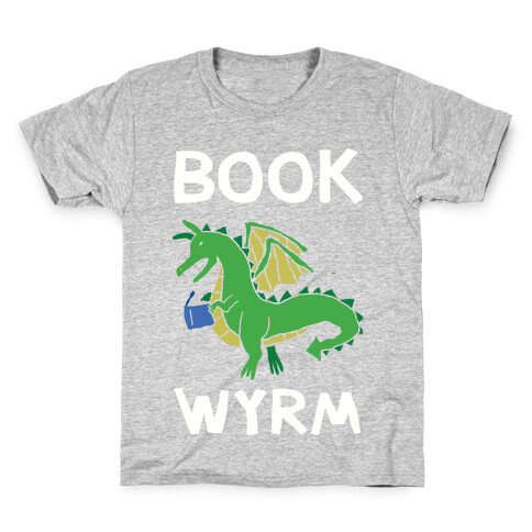 Book Wyrm Dragon Kids T-Shirt