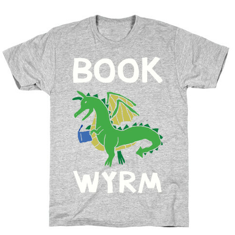 Book Wyrm Dragon T-Shirt