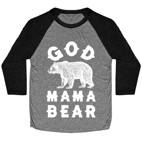 God Mama Bear Baseball Tee