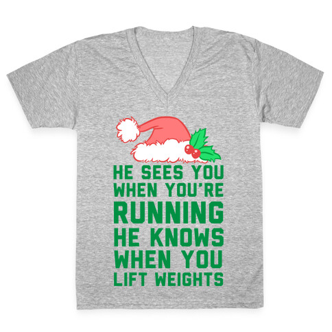 He Sees You V-Neck Tee Shirt