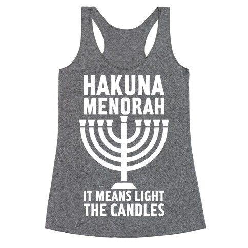 Hakuna Menorah Racerback Tank Top