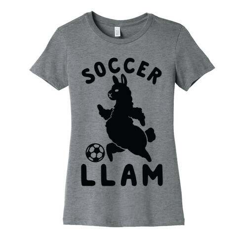 Soccer Llam Womens T-Shirt