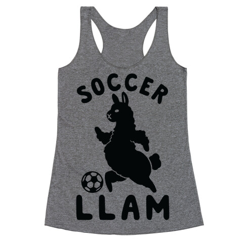 Soccer Llam Racerback Tank Top