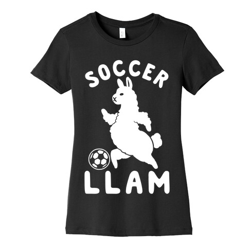 Soccer Llam Womens T-Shirt