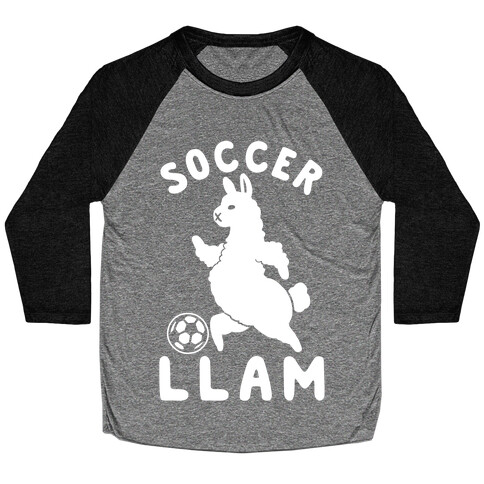 Soccer Llam Baseball Tee