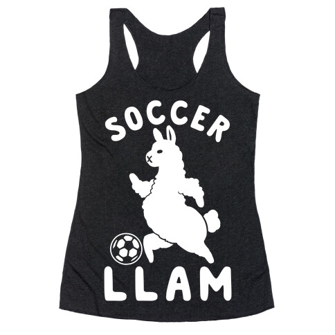 Soccer Llam Racerback Tank Top