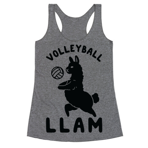 Volleyball Llam Racerback Tank Top