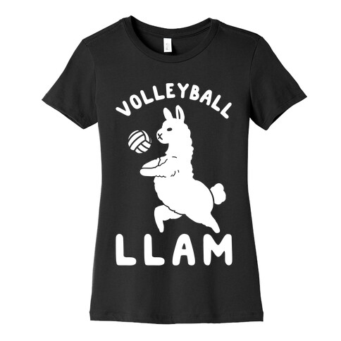 Volleyball Llam Womens T-Shirt