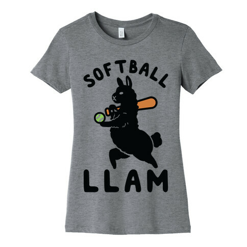 Softball Llam Womens T-Shirt