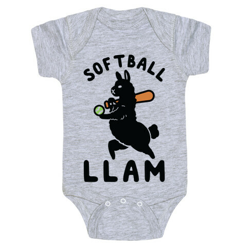 Softball Llam Baby One-Piece