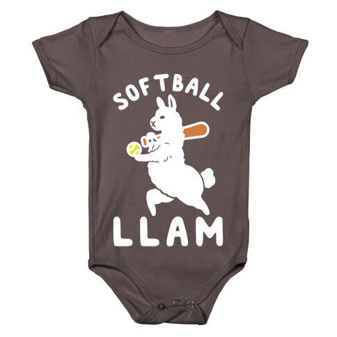 Softball Llam Baby One-Piece