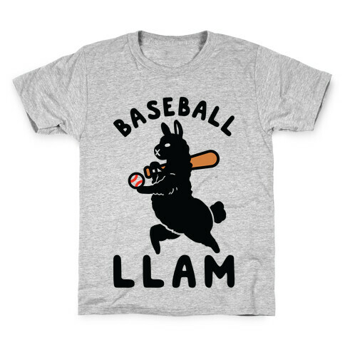 Baseball Llam Kids T-Shirt
