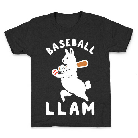 Baseball Llam Kids T-Shirt