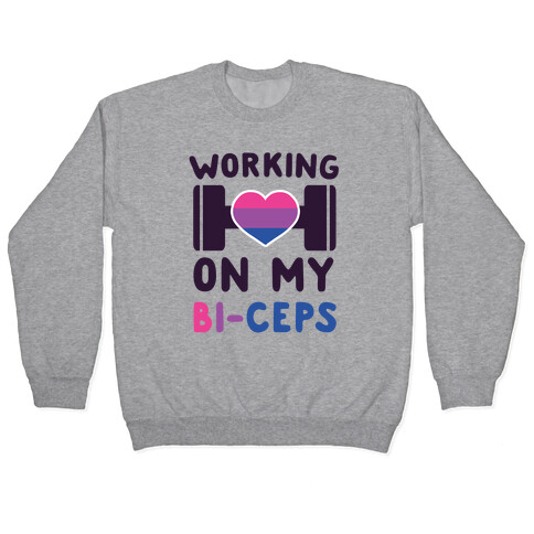Working On My Bi-ceps Pullover