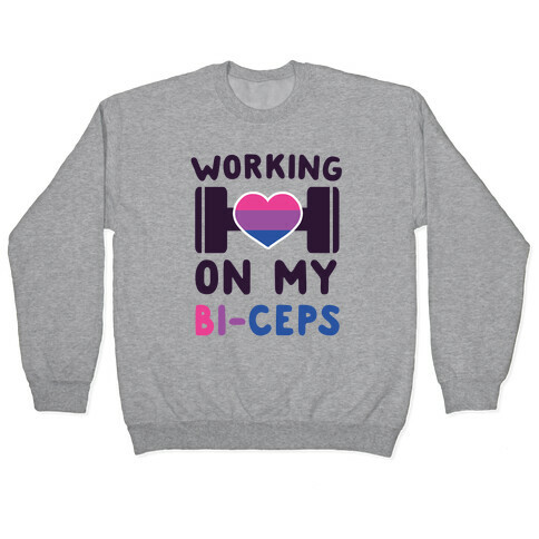 Working On My Bi-ceps Pullover