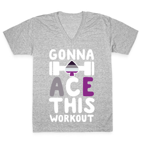 Gonna Ace This Workout V-Neck Tee Shirt