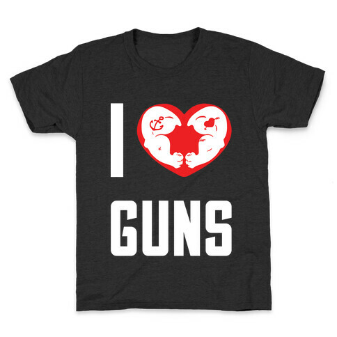 I Heart Guns Kids T-Shirt
