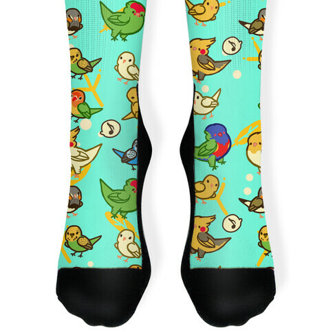 Bird Lover Pattern Sock