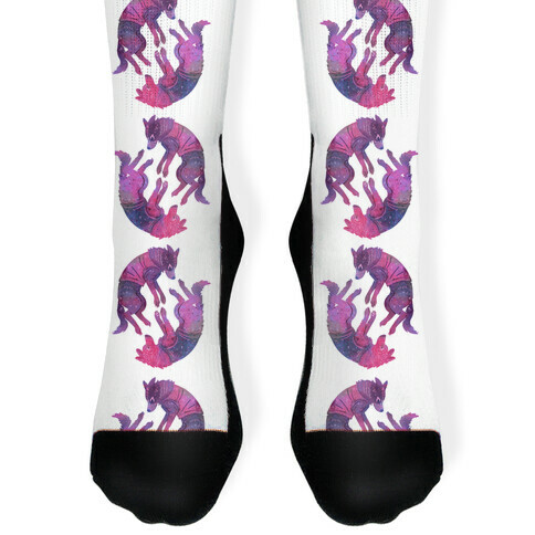 Astronaut Dogs Belka & Strelka Sock