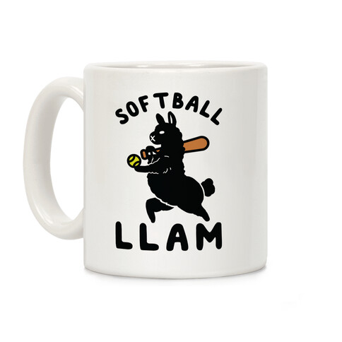 Softball Llam Coffee Mug