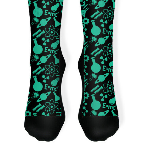 Cool Science Pattern Sock